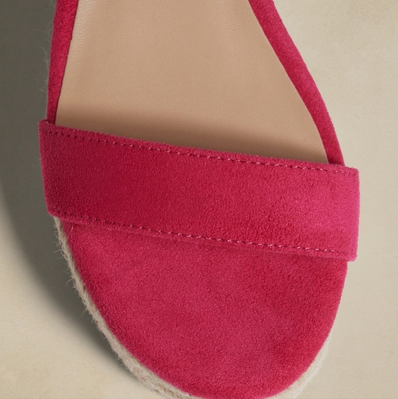 Banana Republic Platform Strappy Espadrille Maui Rose, Size 9 - Picture 8 of 14